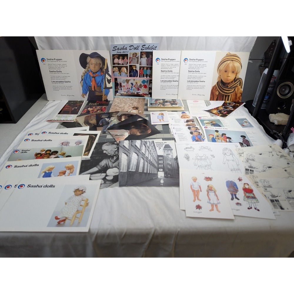 Sasha Doll Ephemera‎ Lot Catalogs Booklets Postcards Pamphlets Museum